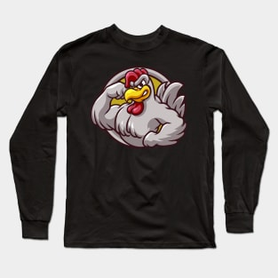 CHICKEN STRONG Long Sleeve T-Shirt